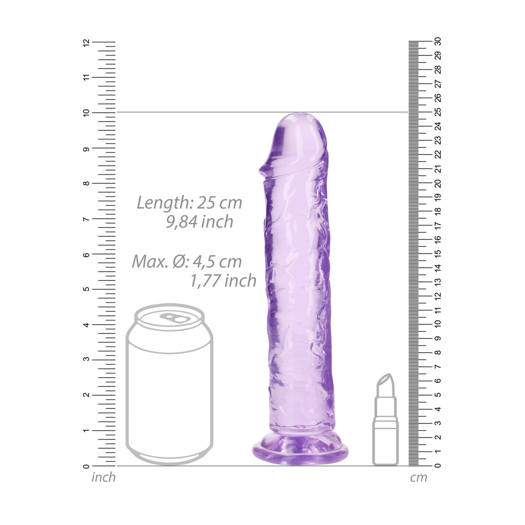 Crystal Clear Realistic Dildo, 23cm