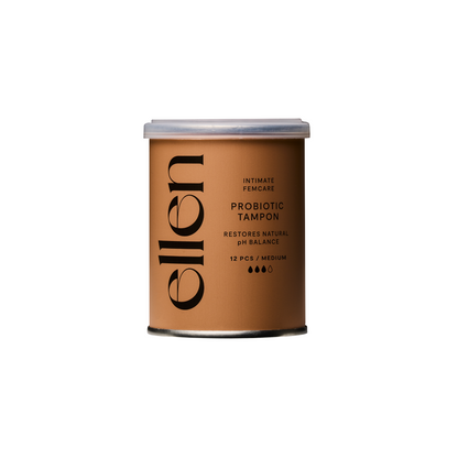 ellen Probiotic Tampon Medium, 12 st